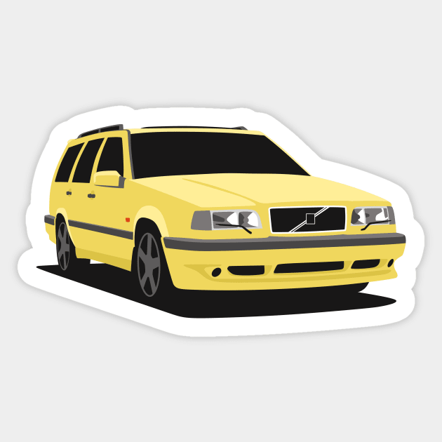 Volvo 850 T5R Sticker by TheArchitectsGarage